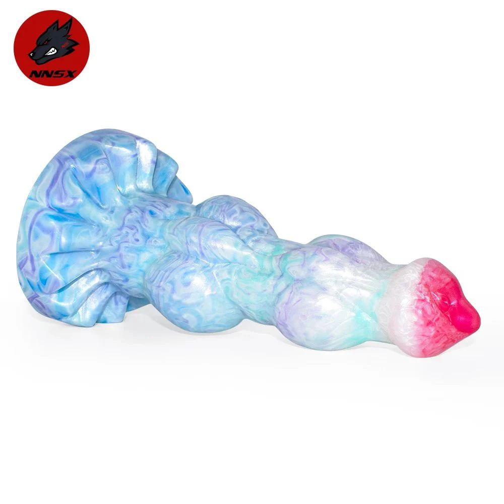 Sex Toy for Adult Women Silicone Cock Penis Animal Dog Double Knot Dildo Bulging Veins Anal Plug Female Masturbator