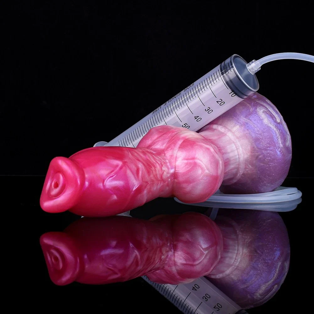 Colorful Animal Dildo Anal Prostate Play Dildo Ejaculating Squirt for Man and Women