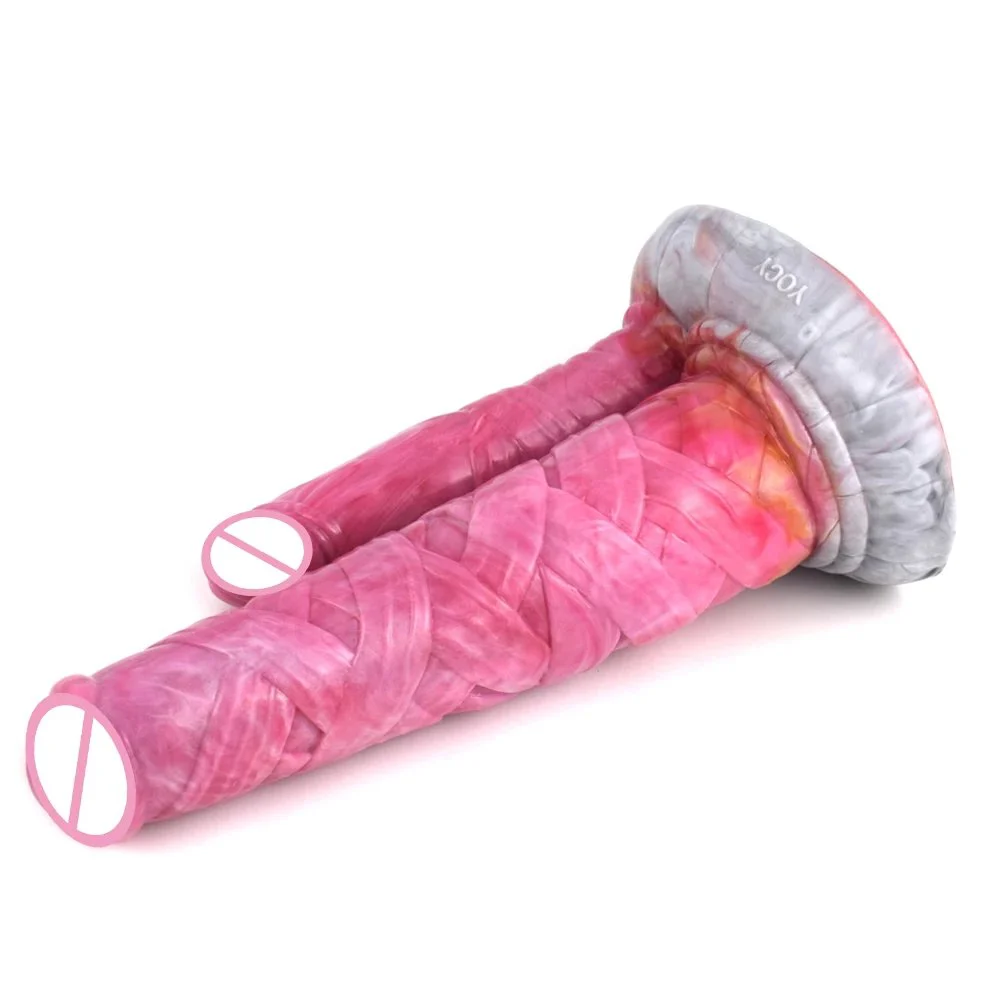 Fantasy Double-Ended Dildo a Highly Adhesive Adult Sex Toy Made of Liquid Silicone for a Realistic Masturbation Experience