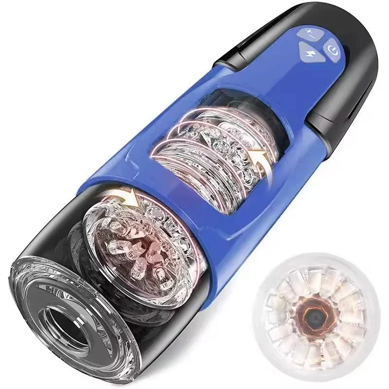 Automatic Electric Waterproof Male Stroker Toy 7 Thrusting Rotating Modes Masturbator Cup Multiple Stimulation Features Real
