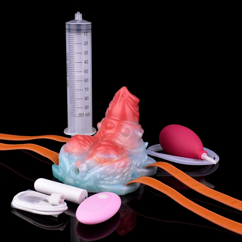 Grinder with Syringe Bladder for 18+ Adult Spray Function Sexual Lubrication Non-stop Orgasm