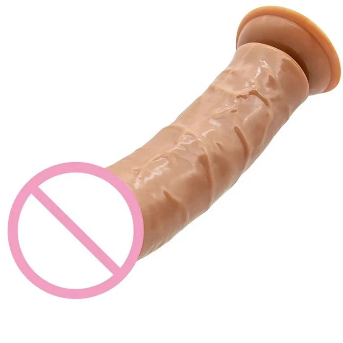 Colorful Large Size Soft Realistic Dildos Dong Huge Strap-On Sex Toys for Adults