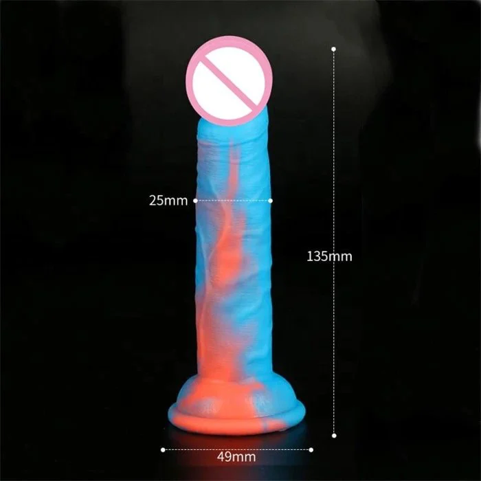 Colorful Silicone Strap-On Strap-On Dildo Soft Realistic Adult Sex Toys Without Balls for Adults