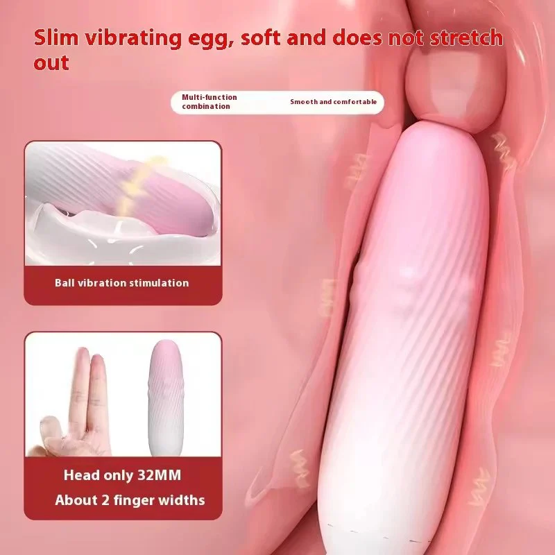 Strong Vibration Shaped Silicone Waterproof Adult Insertable Sliding Ball Swinging Feature Sex Massager for Women Vibrators USB