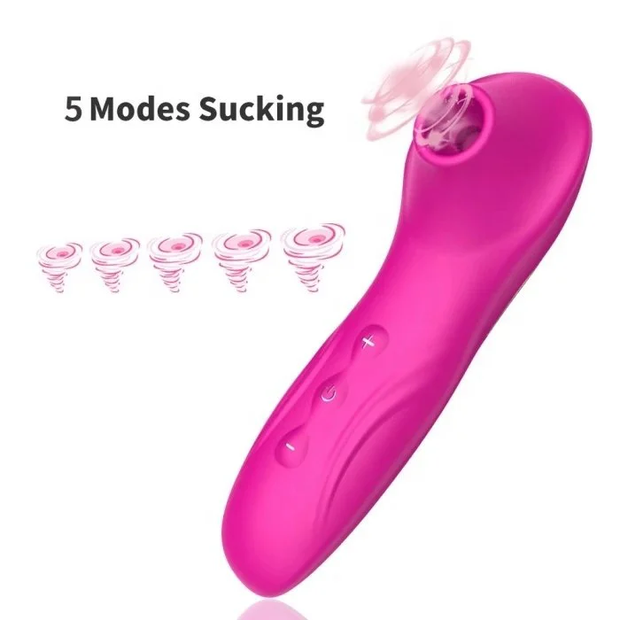 USB Rechargeable Clit Sucking G-Spot Vibrator for Women with 5 Vibration Modes