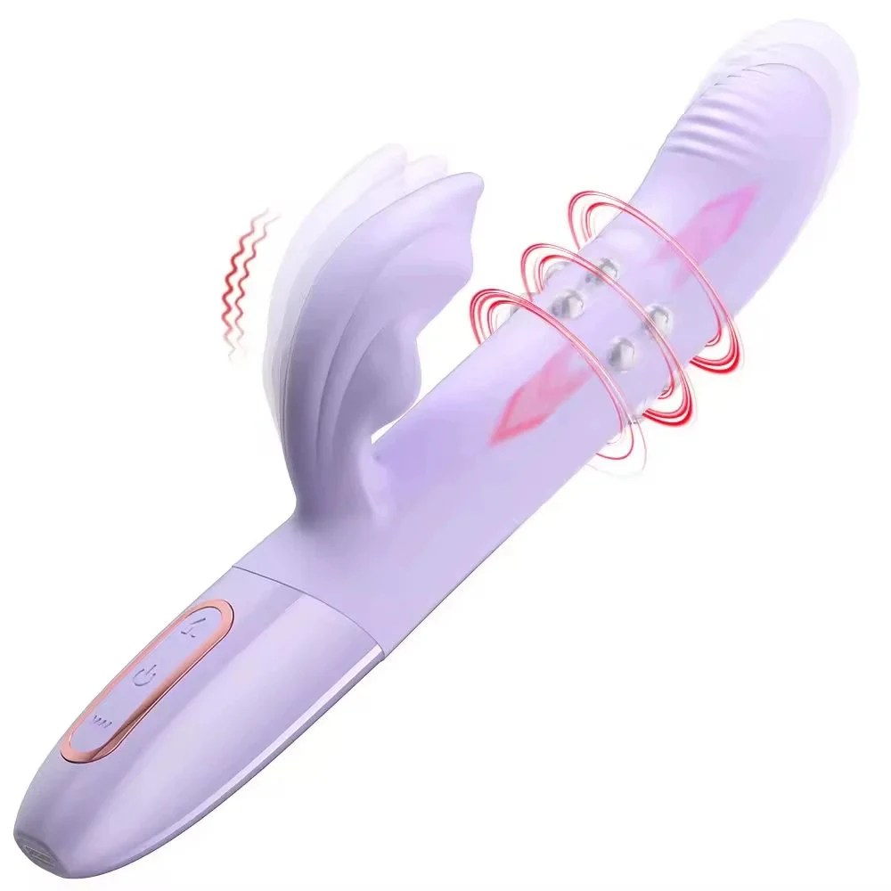 Upgraded Version of the Vibrating Rotating Ball Female G-spot Stimulation Massage Rod Charging Silicone Sex Toys