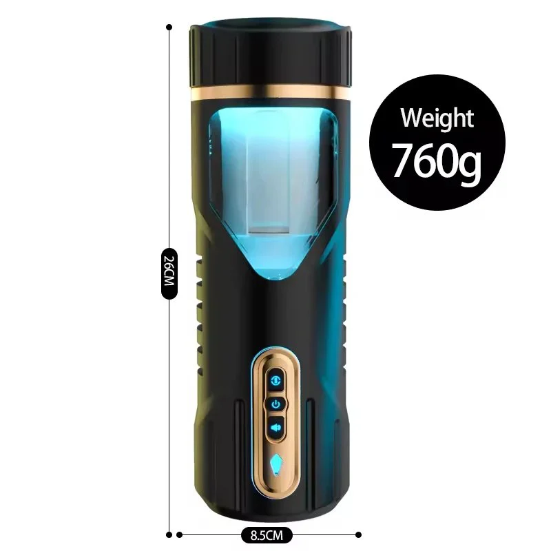 Automatic Electric Vibrating Waterproof Male Masturbation Cup with Manual Suction & Tight Clamp Adult Toy No Side Effects