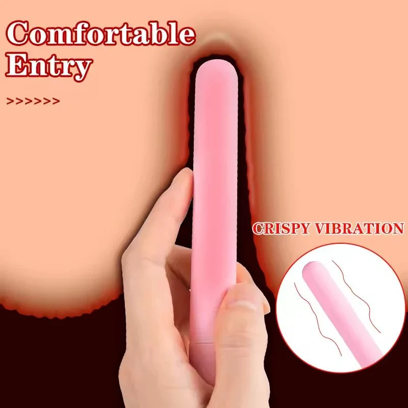 Portable Bullet Vibrator Adult Toys Mini Vibrating Travel Bullet Stick Massager Vibrator