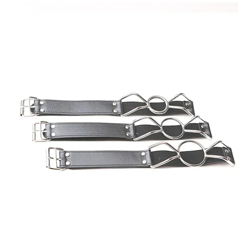 Leather Sex Toys Ring Gag Flirting Open Mouth With O-Ring Sex Bondage Adult Erotic Play Sex Toys for Couples