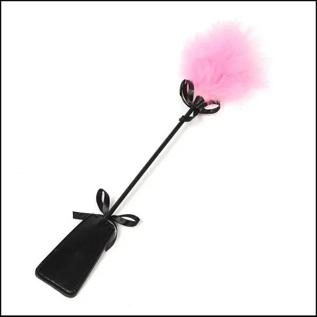 Multifunctional Feather Paddle Whip Tickler & Spanking Tool for Adult Foreplay Pleasure