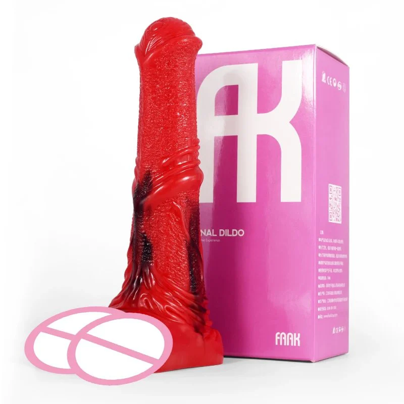 Curved Animal Anal Dildo the Animal Dildo Adult Sex Toy Female with Bulky Masturbator