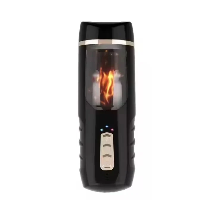 Automatic Voice Interaction Intelligence Aircraft Cup Adult Sex Toys Internal Expansion Clamp Suction Heating Masturbation Cup