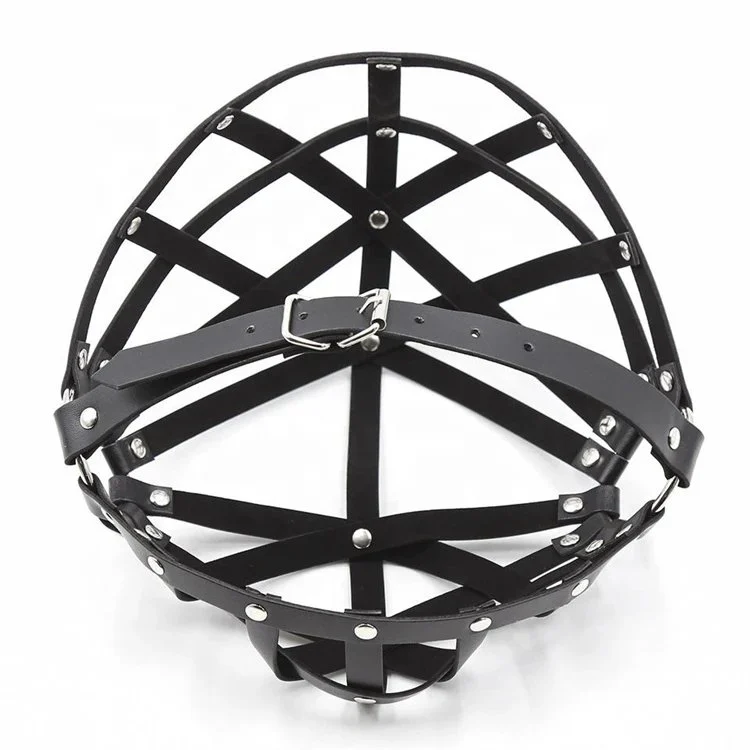 New Arrival Bondage Gear Restraints Hooded New Black Hollowed-out Sex Toys Face Mask