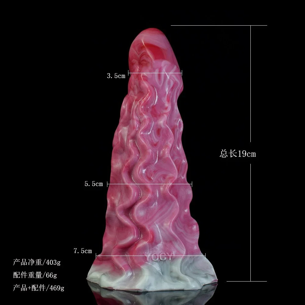 Design Big Thick Fantasy Dildo Vibrator Color Silicon Anal Plug Vibrator for Women