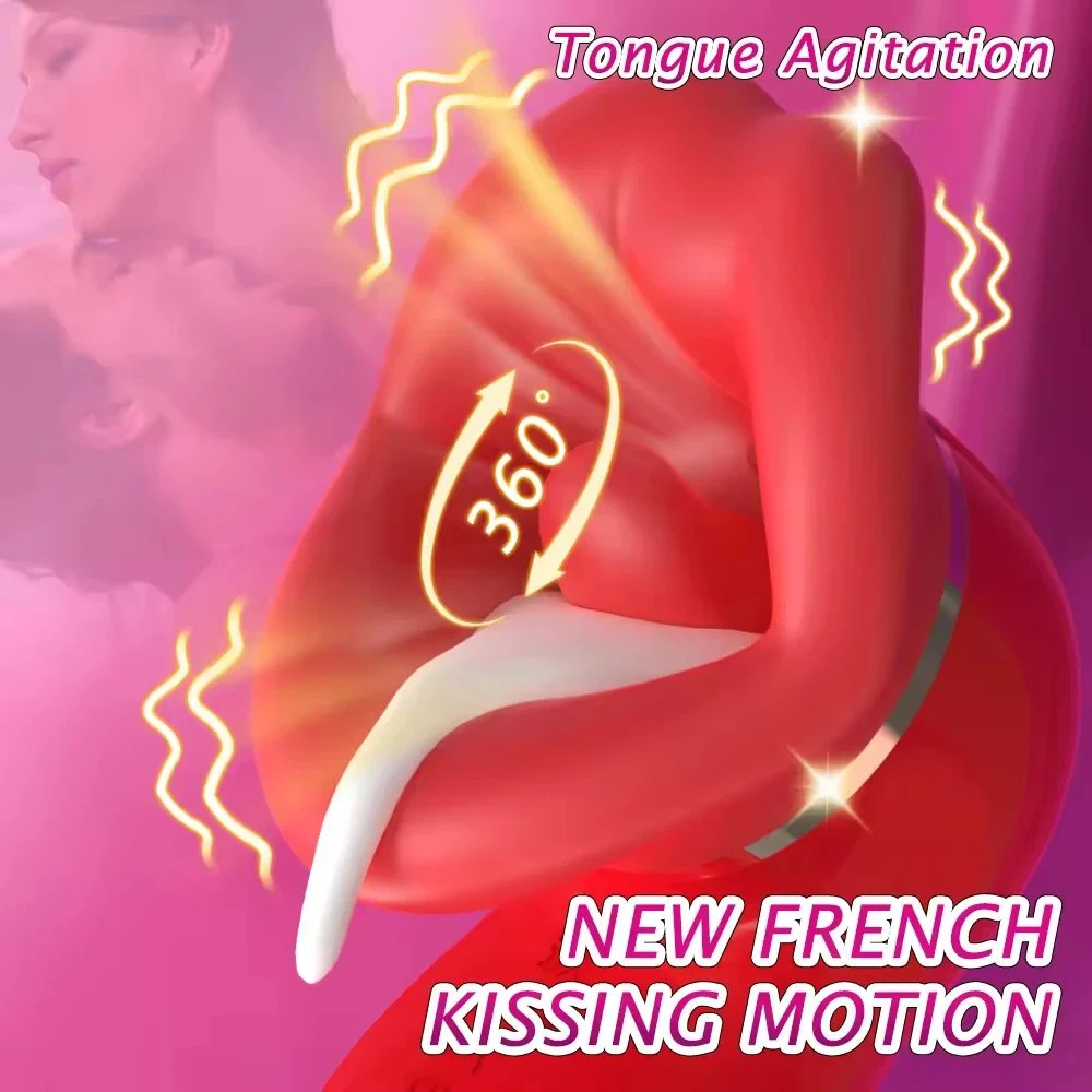 Tongue Licking Strong Sucking Vibrator 9 Frequency Clitoral Stimulator Adult Sex Toy Vibrador for Women