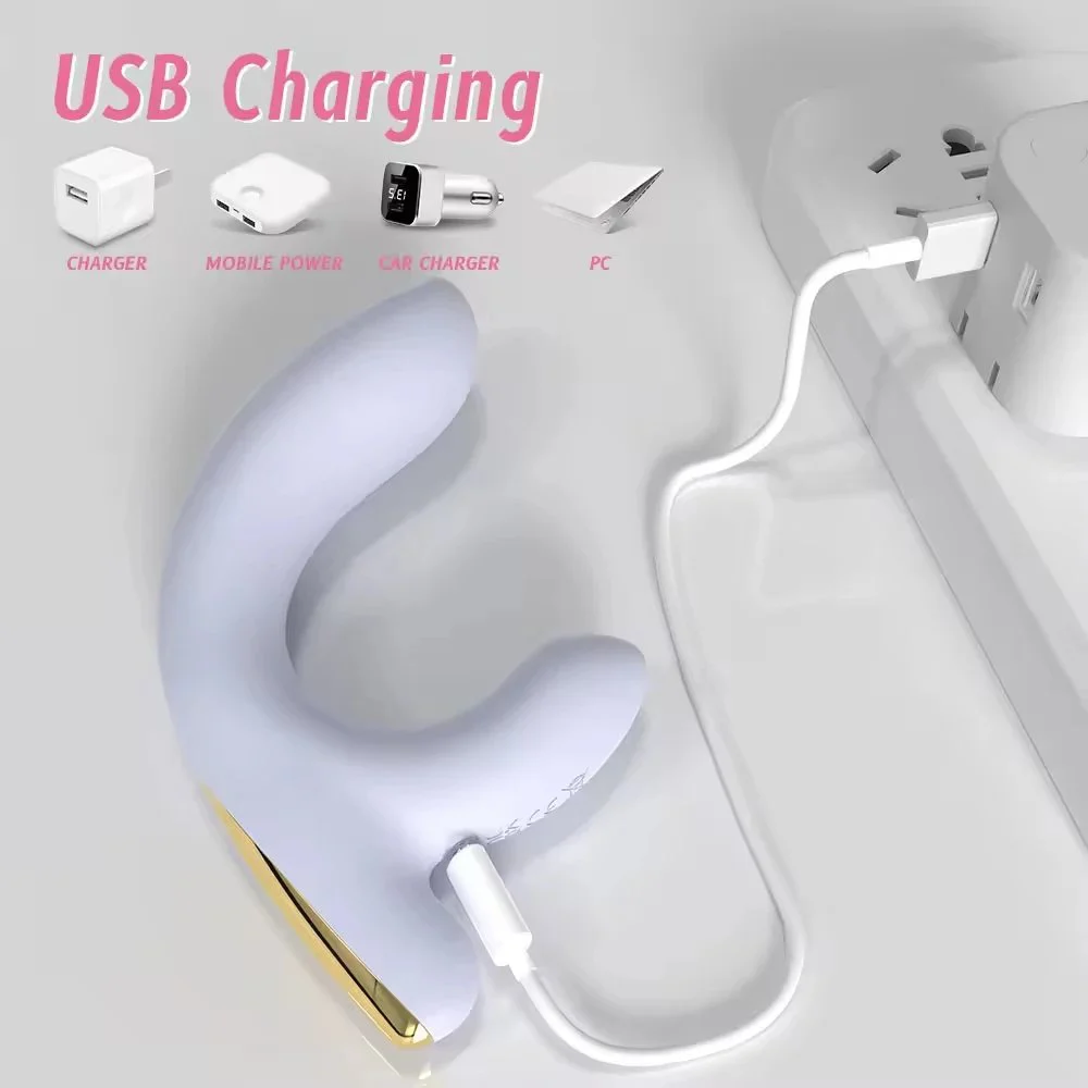 Personal Silicone Handheld Dual End Massager Vibradores Para Mujer Wand Massage Vibrator