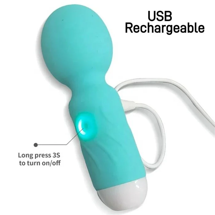 USB Rechargeable Personal Massager 10 Frequency Mini Wand for Muscle Tension Relief Vibrators for Personal Use