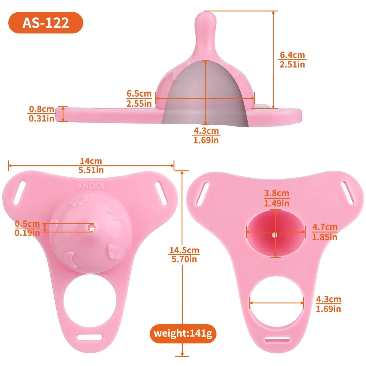 Male Penis Cage with Urination Access Design Safe Silicone Material 2-Way Wearable Male Chastity Device