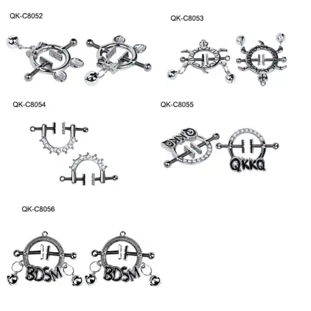 Nipple Clamps with Alligator Clip Adjustable Link Chain Nipple Clamps Breast Clamps Sex Metal Chain Clip Women