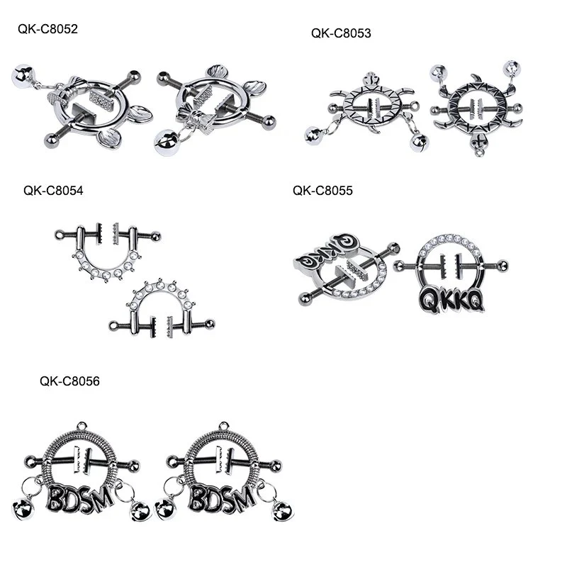 Nipple Clamps with Alligator Clip Adjustable Link Chain Nipple Clamps Breast Clamps Sex Metal Chain Clip Women