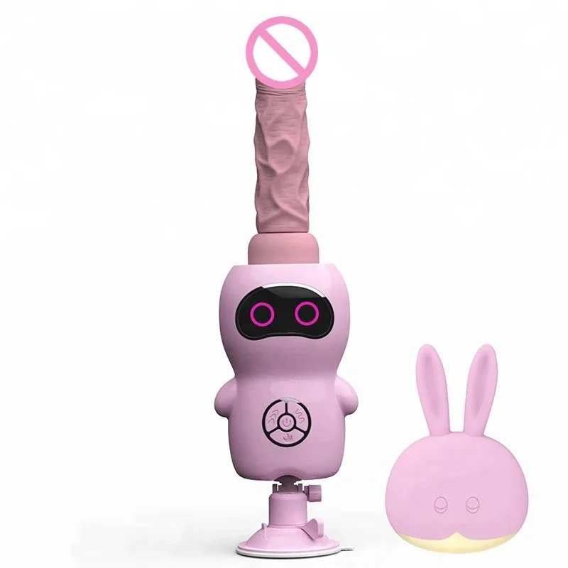 Remote Control Cartoon Female Intelligent Heating Sex Massager Vibrating Dildo Machine