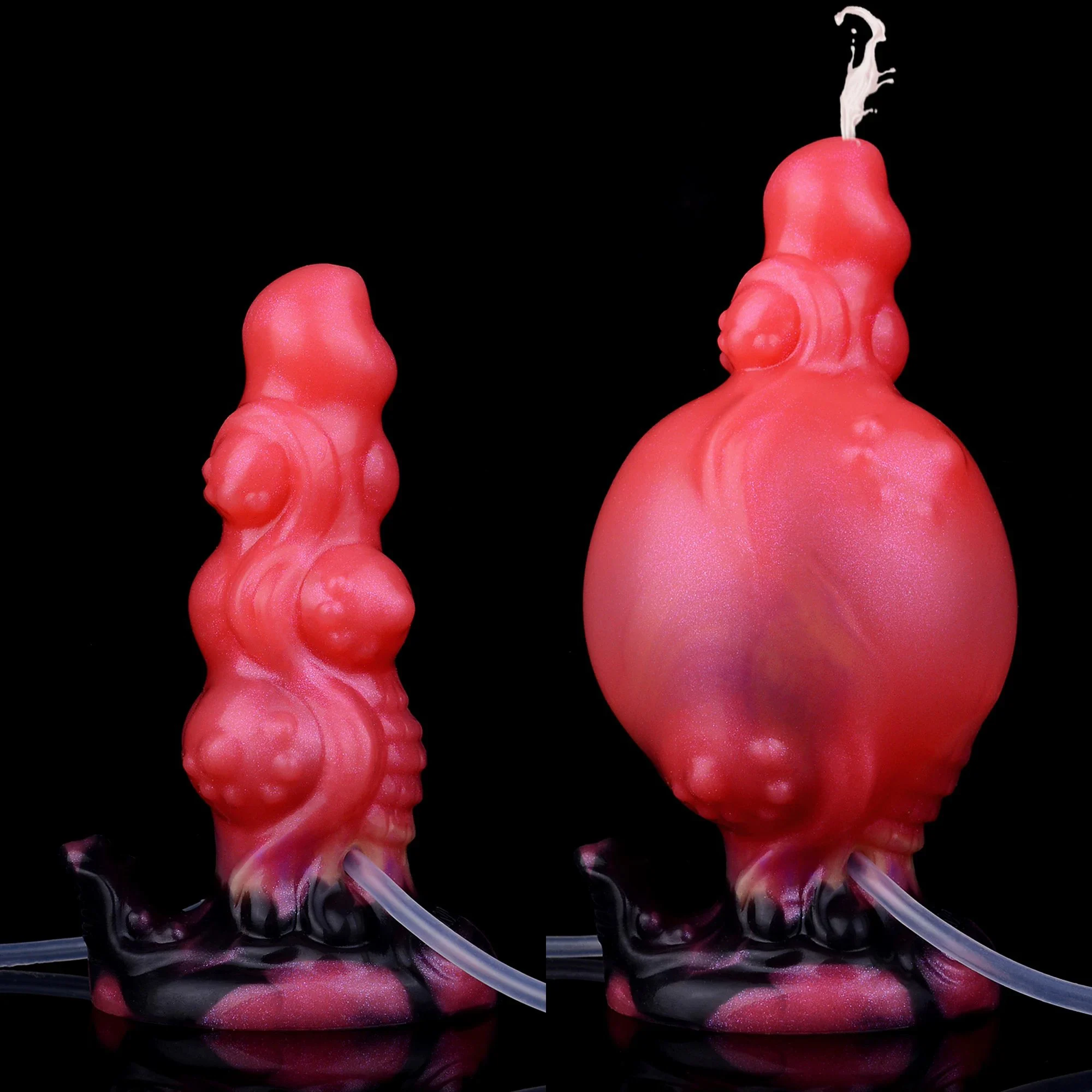 Safety Silicone Material Inflatable Squirting Anal Plug Stimulating Anal Plug Suitable for Women and Men