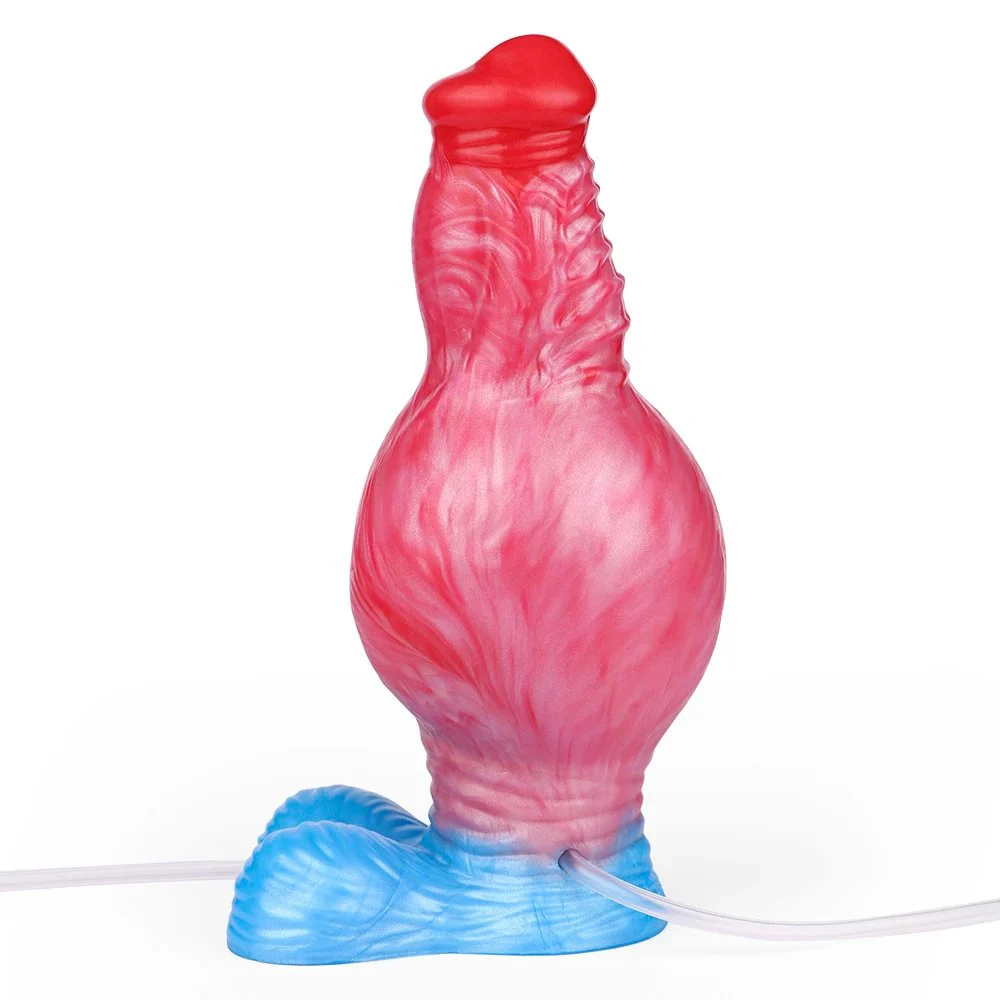 Fantasy Monster Dildo Inflatable Spray Water Soft Liquid Silicone Dildo Female Masturbation Adult Fun Sex Toys