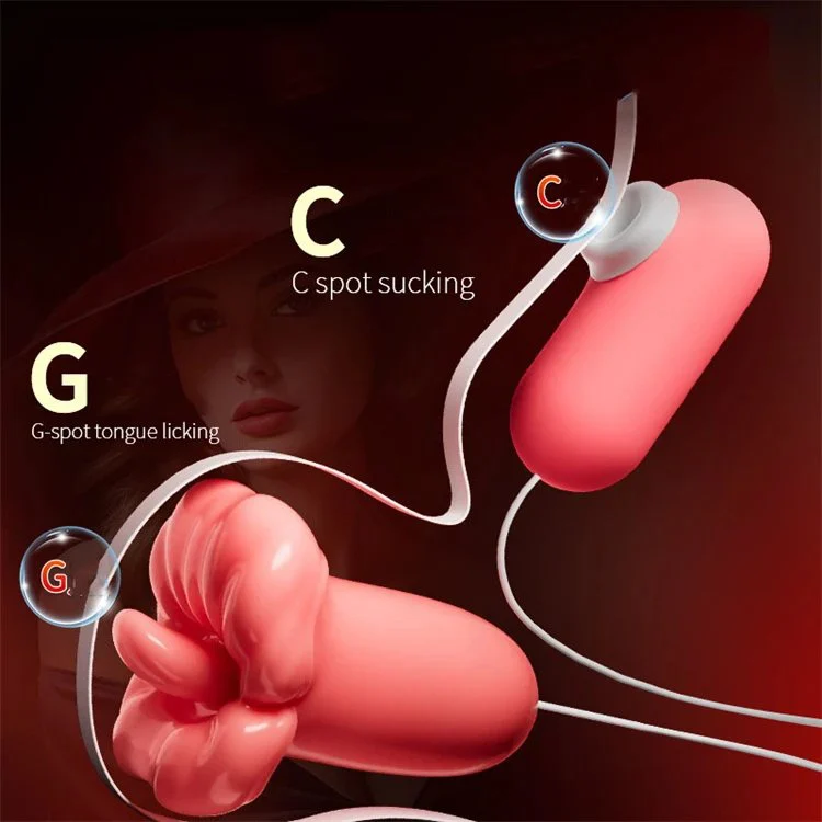 USB 12 Frequency G Spot Vibrator Clitoral Sucking Licking Tongue Mouth Vibrator Sex Toys for Women