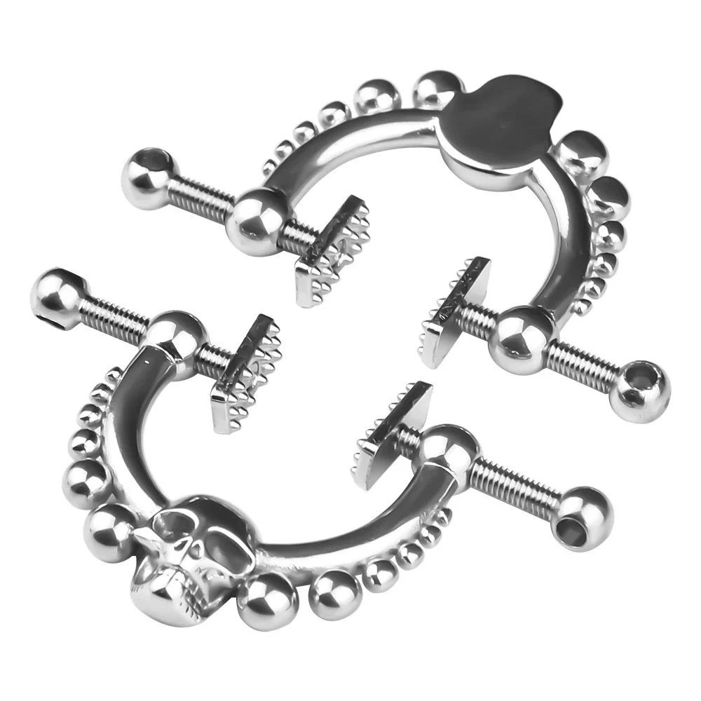 Nipple Clamps with Body Chains Clips Clamps for Women with Bells Stainless Steel Body Bells Non-piercing Clip on Body Gift