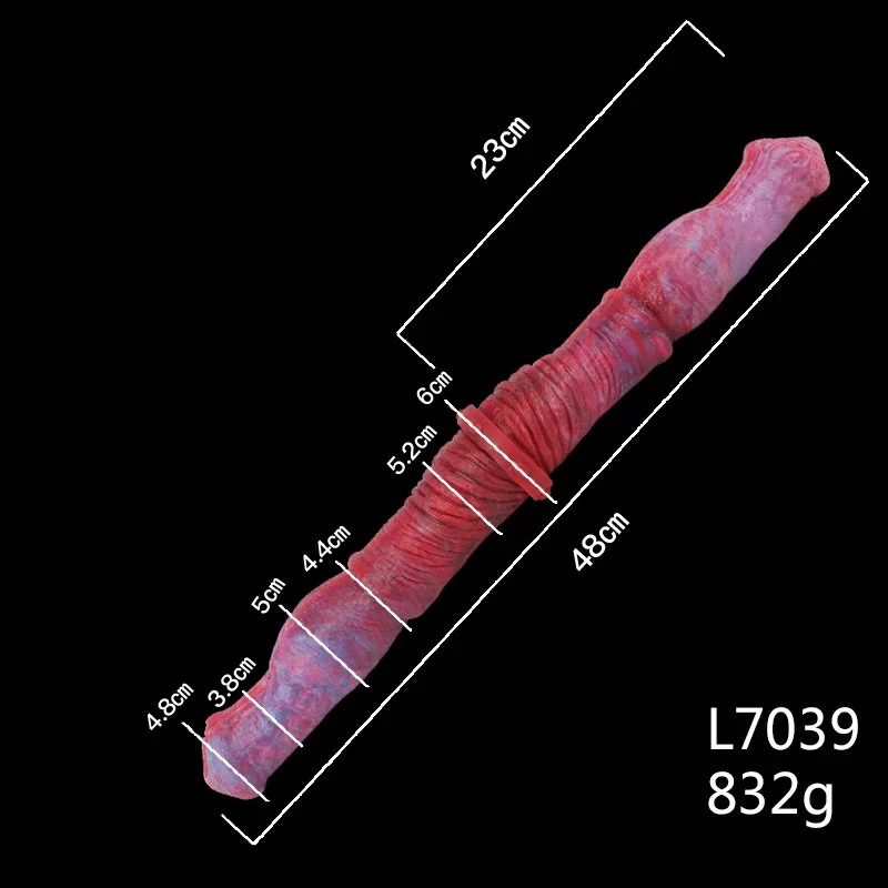 Color Lesbian Super Long Dildo Double Head Rubber Rod Huge Cock Penis for Women Sex Adults