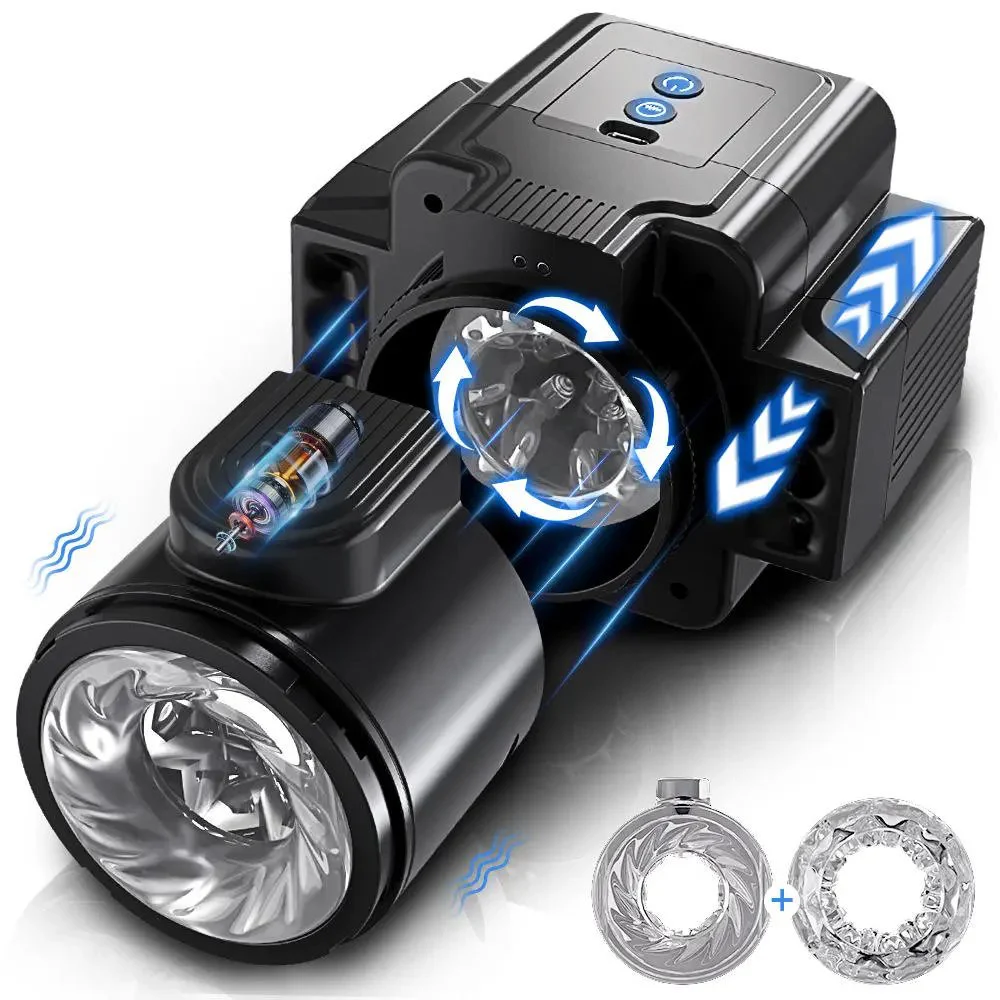 Automatic USB Rechargeable Male Masturbator Cup Vibrator for Masturbating Machines