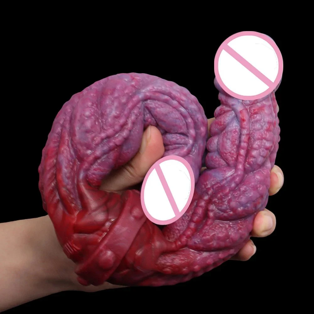 Sex Toy Double Dildo Soft Silicone Flexible Monster Big Double Ended Dildo for Gay Men Lesbian Women