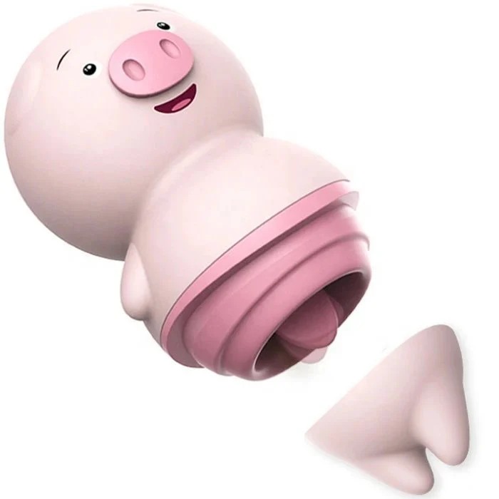 USB-Powered Women's Sex Toys Licking Pig Tongue Vibrator for Clitoris Massage