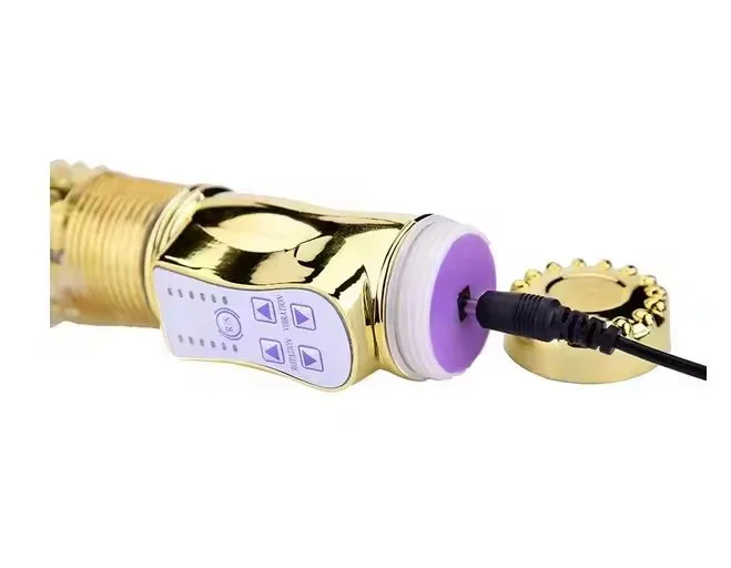 Usb Charger IPX5 Telescopic Butterfly Balls Strapless Patting Dildo Rabbit Vibrator for Women
