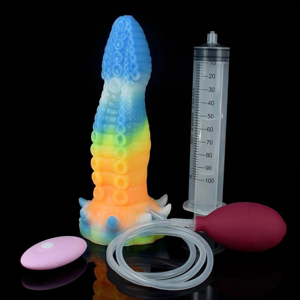 Dildo Vibrator Squirting Glow in the Dark Masturbator Female Vaginal G Spot Massage Powerful Stimulate Sex Toy for Women