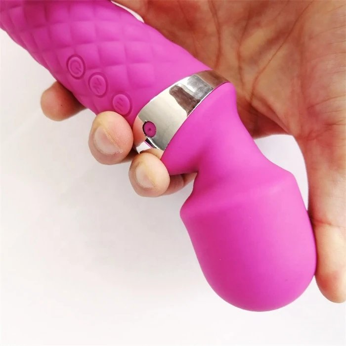 Waterproof 16-Mode Silicone AV Vibrator Wand for Women USB Power Supply for Massage and Sex Toys