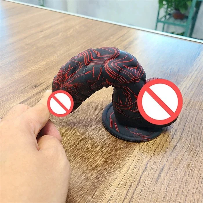 Colorful 7 Inch Dragon Scale Realistic Silicone and TPE Dildo Vibrator Soft Sex Toy for Women and Couples Adult Usage