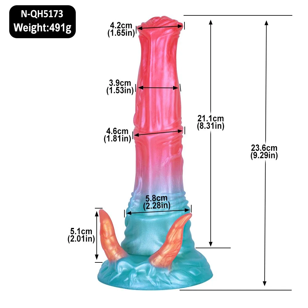 Horse Dildo Sex Toy Two Color Tentacle Dragon Dildo Monster Dildo Anal Plugs Sex Toys for Women alien Cock Toys