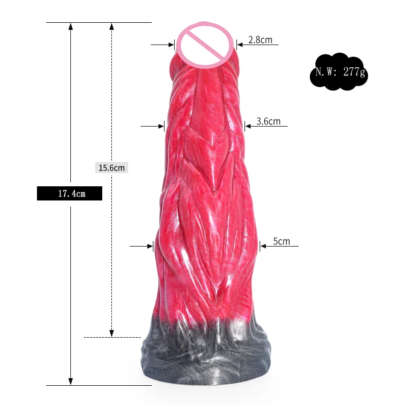 Customized Fantasy Dildo Female Anal Plug Sex Toy Massage Dildo for Female Masturbator Orgsm with Suction Cup