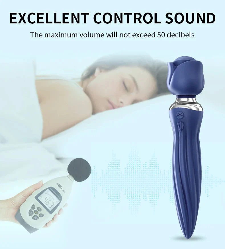 Vibrator Rose Shaped With Two Modes Vibration and Rotation Sexy Toys for Women
