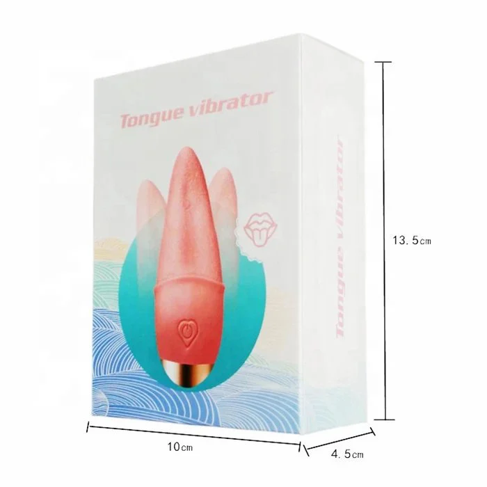 USB Rechargeable 10 Frequency Dildo Vibrator Realistic Tongue Design for Adult Women's Licking Sex Toys