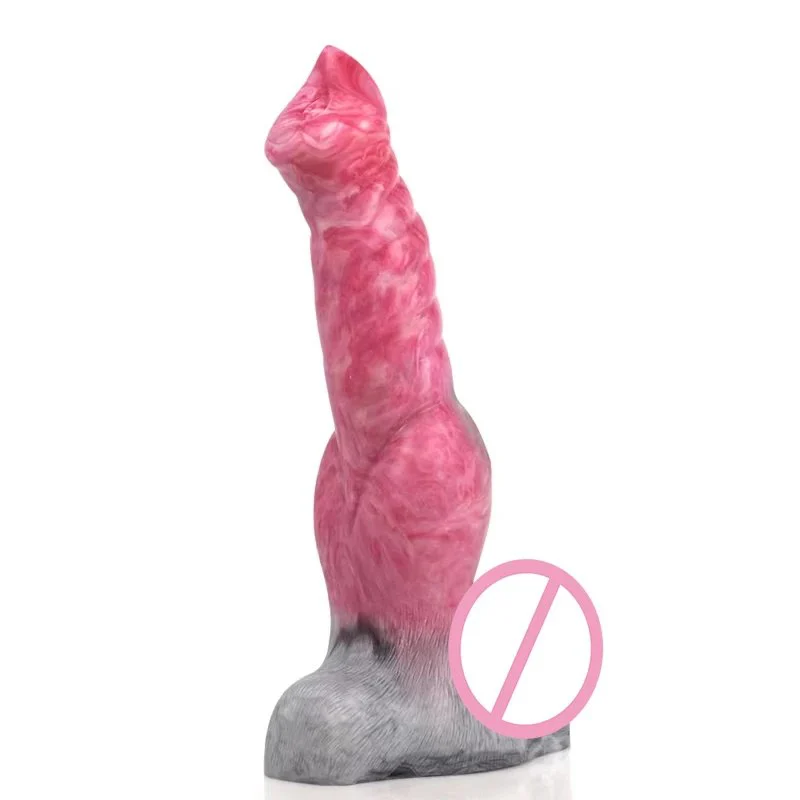 Design Silicone Sex Toy Lifelike Wolf Dildo Vagina Stimulation Penis for Women Masturbators