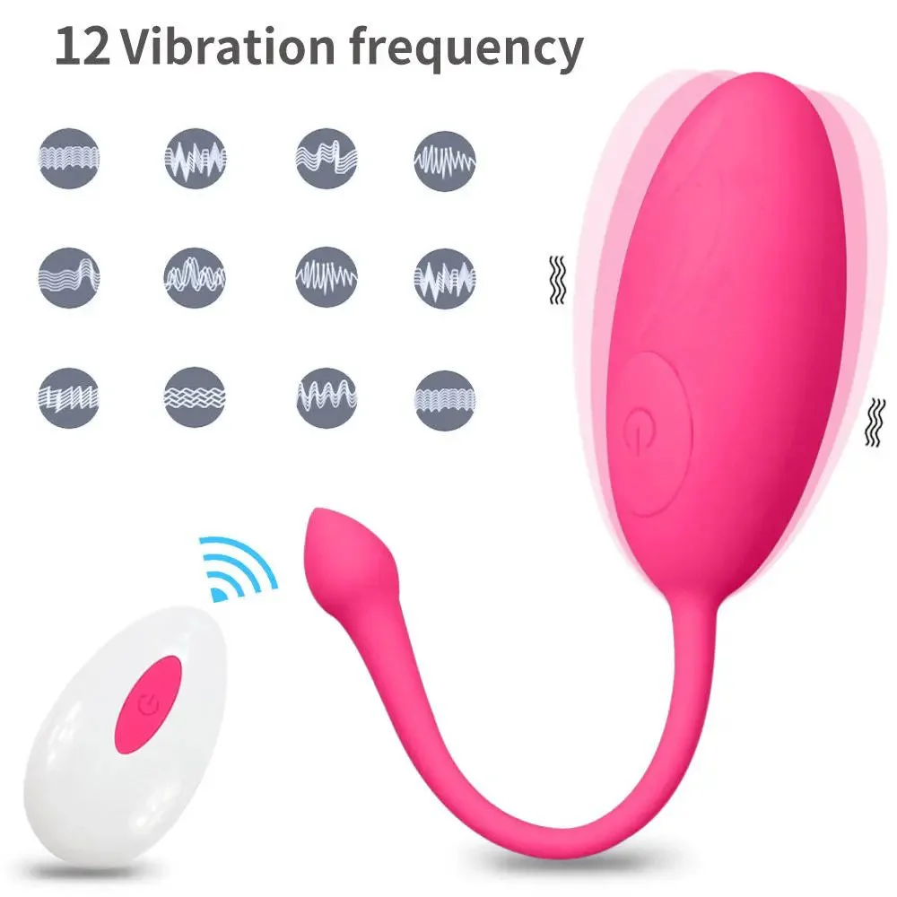 Wireless Remote Control Mini Vibrator - 12 Frequency Vibration Body Safe Waterproof USB Charing 1.5H Longtime Sextoy