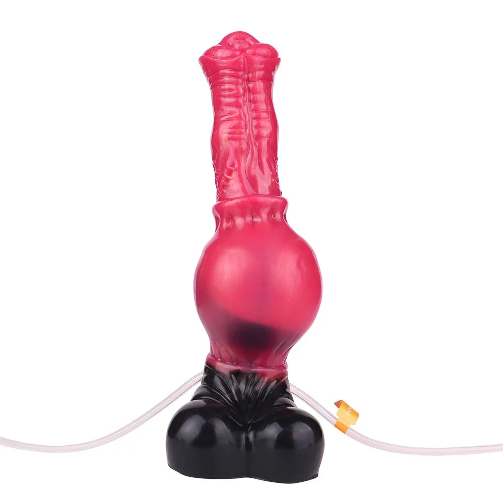 Inflatable Squirt Series Fantasy Dildo Silicone Adult Sex Toys Bottom Suction Cups Strong Adsorption to Increase Experience