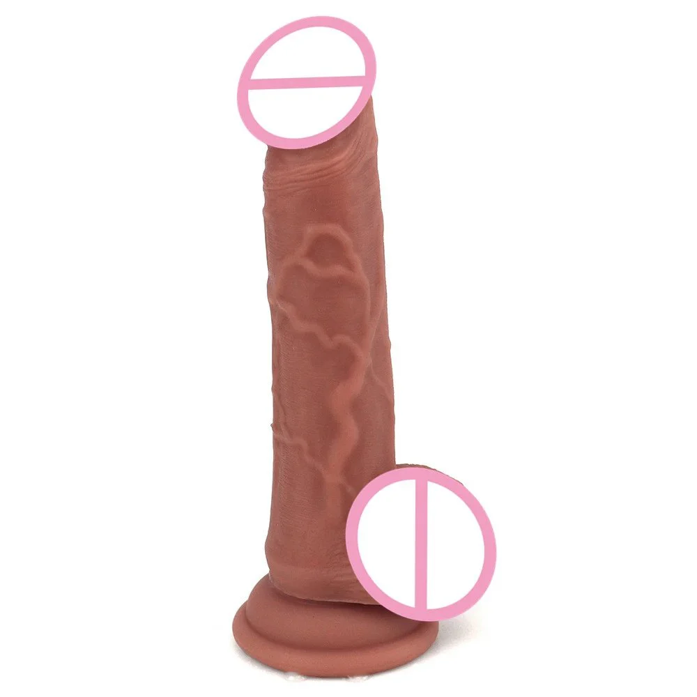 Female Masturbation 7.5 Inch Soft Liquid Silicone Realistic Dildo Sex Toys Woman