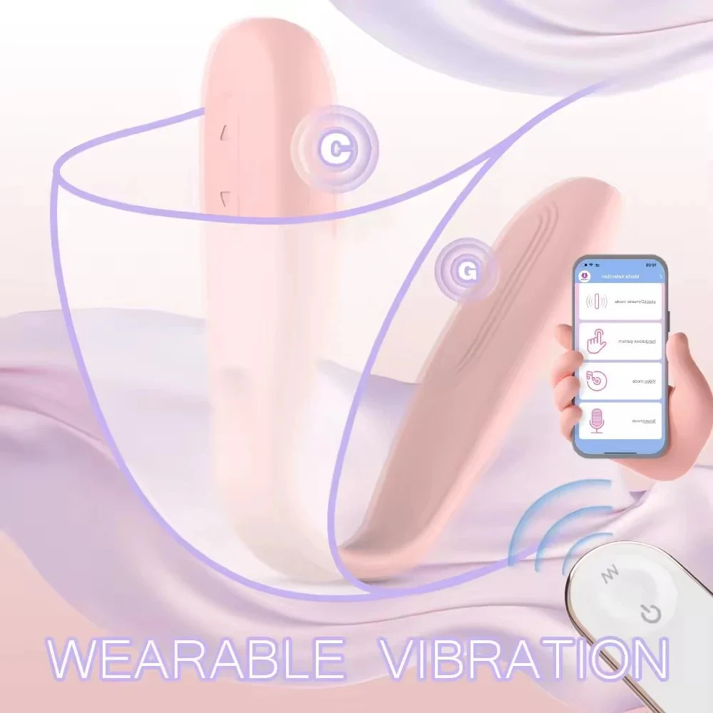 Wearable Clitoral Vibrator Panties App Remote Control USB Charging & Custom Logo Sex Toy for Couple