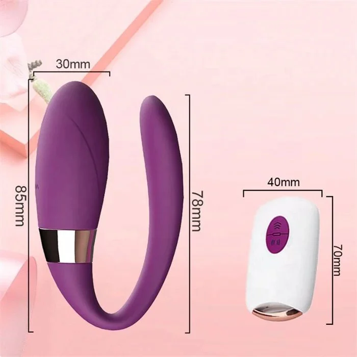 USB Rechargeable Mini U-Shaped Vibrator 10 Frequencies for Couples G-Spot Massage Wearable Bullet Vibrator