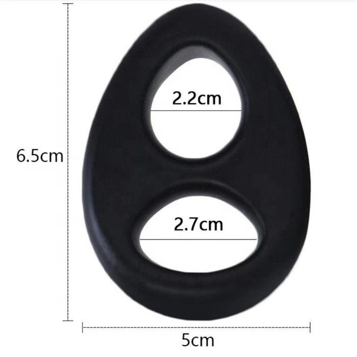 4 Sizes Silicone Cock Ring Men's Adult Sex Toy for Delay Ejaculation Soft and Comfortable Sex Product