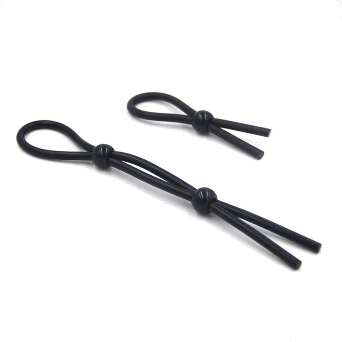 Adult Male Sex Toys Adjustable Silicone Lasso Cock Ring for Men Delay Ejaculation