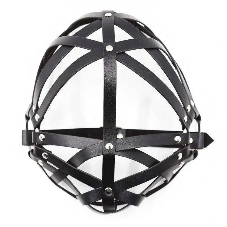 New Arrival Bondage Gear Restraints Hooded New Black Hollowed-out Sex Toys Face Mask